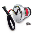 Chrome Custom Tail Brake Light for Bobber Chopper Cruiser Street Bike (Fit)