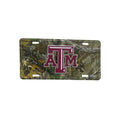 Texas A&M Aggies Camo Aluminum License Plate Tag 6"x12"