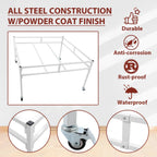 Set of 2 Rolling Flood Tables for Hydroponics (4.4'x8.4')
