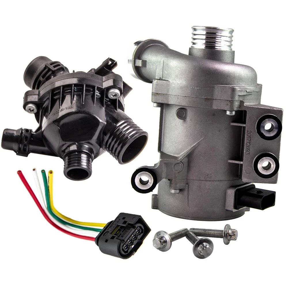 Water Pump & Thermostat Kit for BMW E60 E61 E70 E83 E90 E91 (2005–2013)