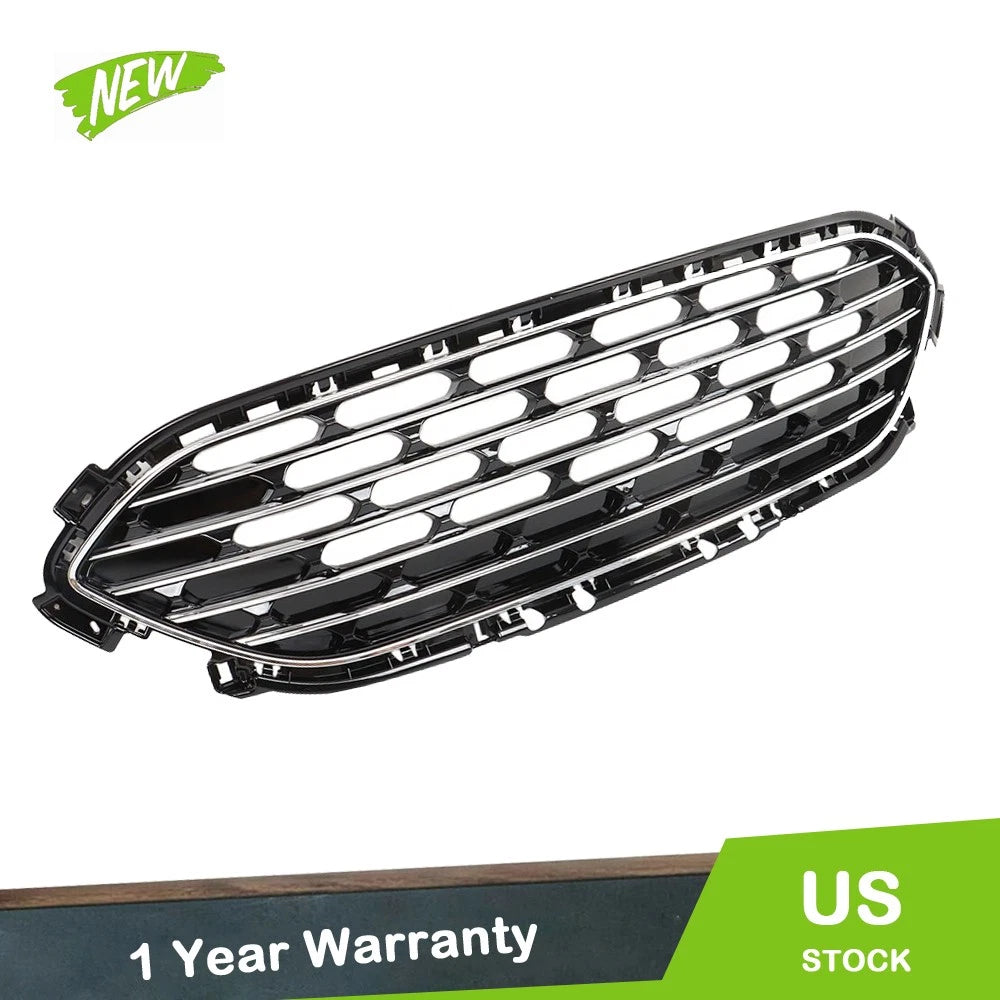 Front Upper Grille Assembly for Ford Escape (2020–2022) Black & Chrome Trim