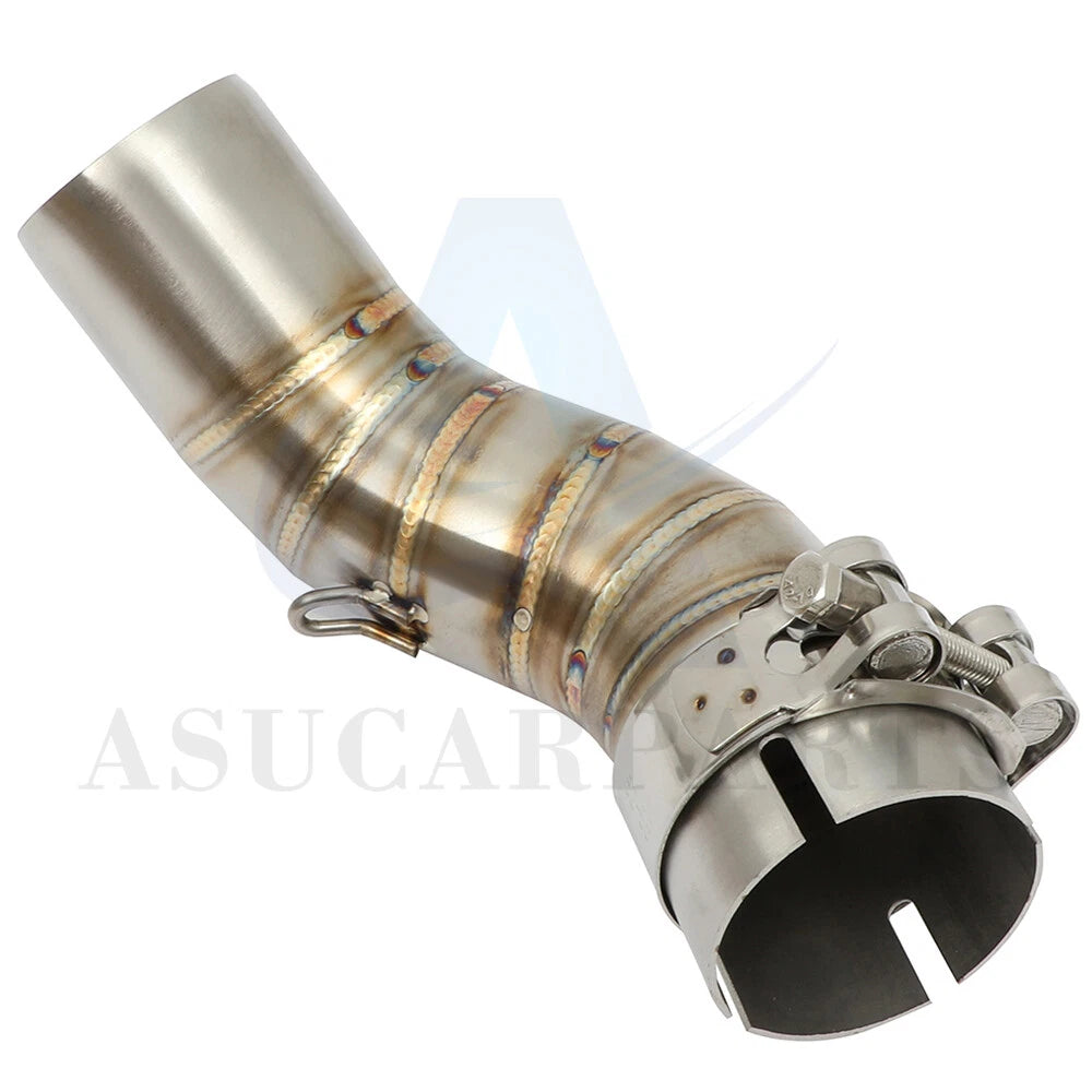 Stainless Mid Link Pipe Exhaust Muffler for Kawasaki Z900 (2017–2019)