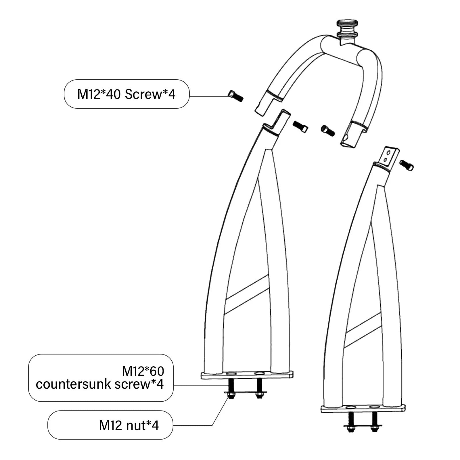 Ski Tow Bar for Pontoon Boats (Universal)