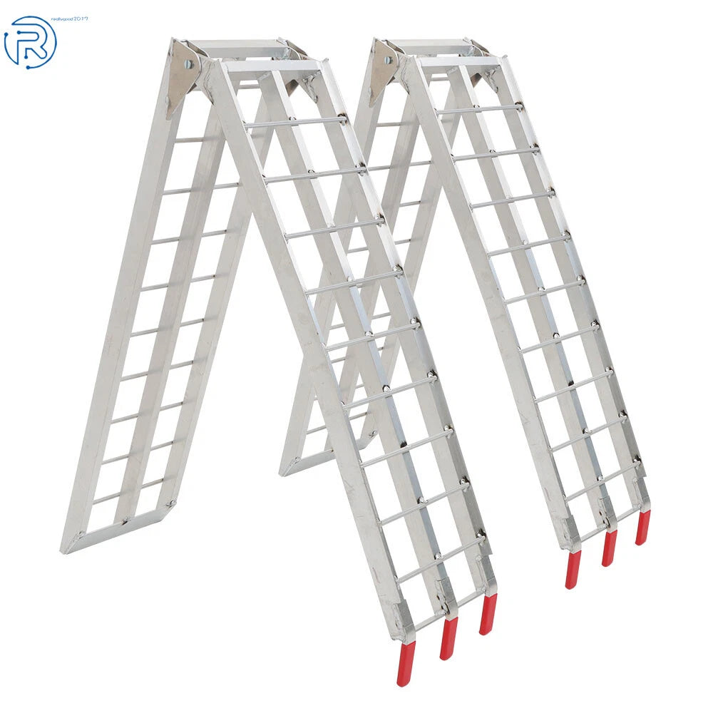 Set of 2 Aluminum Folding Loading Ramps for ATV UTV (7.5')