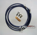 2 Line Kit Steel Braided Front Brake Lines for Honda TRX400EX TRX400X (2000–2009)