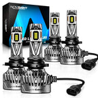 Set of 4 9005 9006 LED Headlight Bulbs for NOVSIGHT (80000LM 6500K)