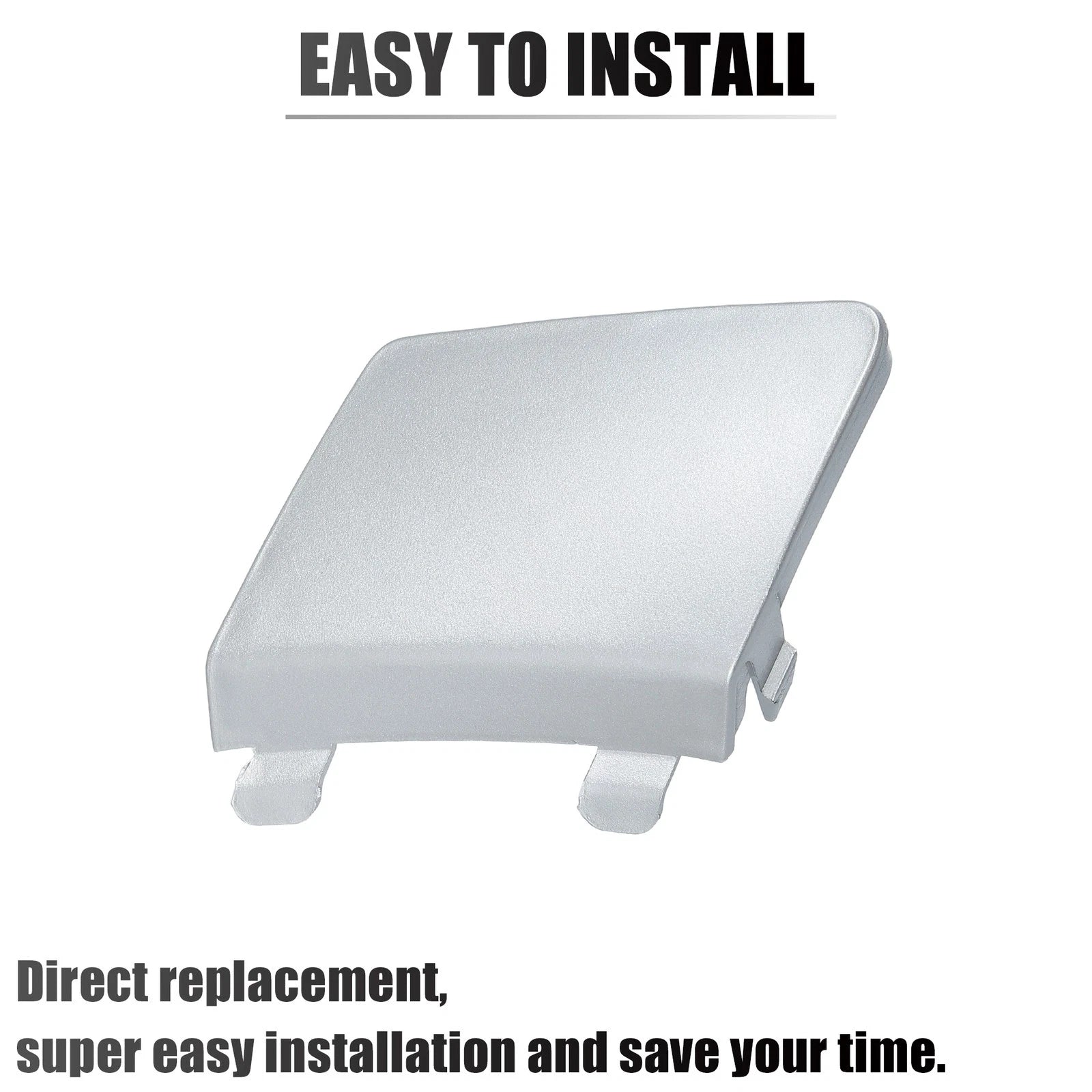 Bumper Tow Hook Cover for Volkswagen (Silver Tone)