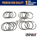 Set of 4 STD C240 Piston Rings for Isuzu C240