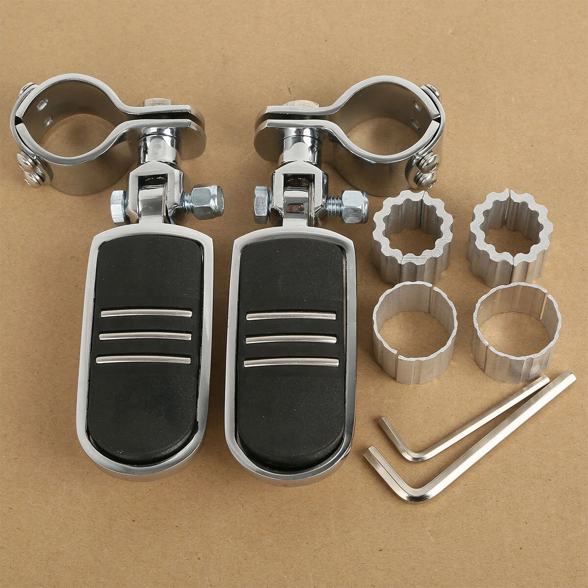 Adjustable 25-35mm Foot Pegs for Harley Touring (Universal)