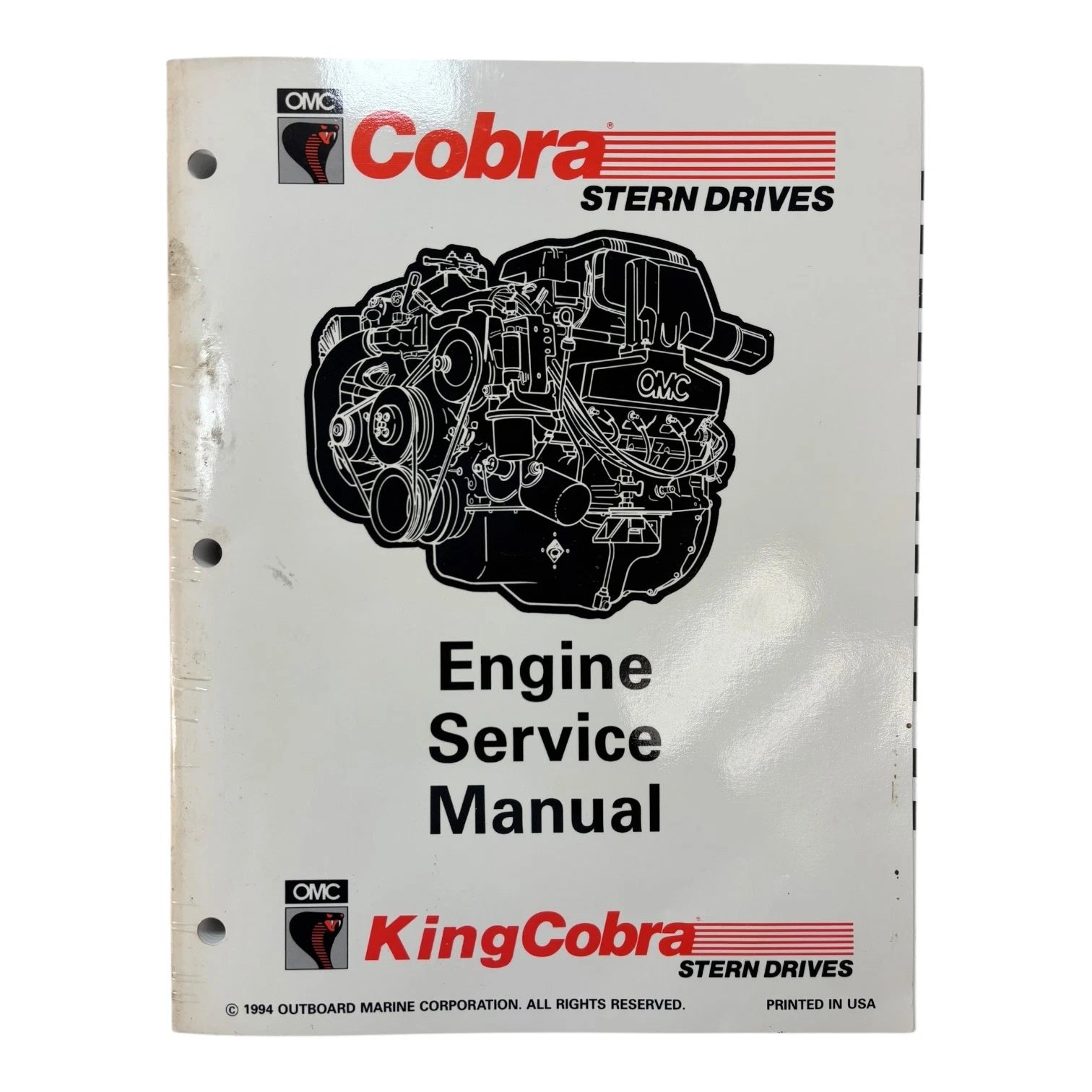 OMC Cobra Stern Drives Engine Service Manual 503168 for OMC (1994)