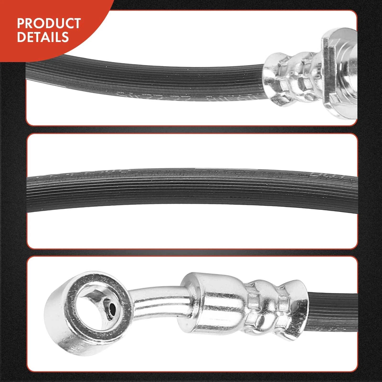 2X Front Brake Hydraulic Hose for Honda Accord (2013–2017)