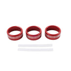 Red AC Climate Control Knob Ring Covers for Subaru Forester XV Crosstrek WRX STi (2014-2021)