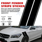 Universal Racing Stripe Fender Hash Mark Vinyl Decal Sticker Set for Car (-)