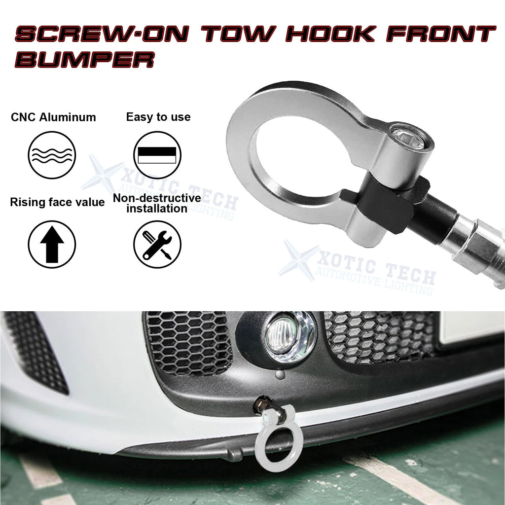 Silver Tow Hook Ring for Honda Fit Acura TL (2006-2008)