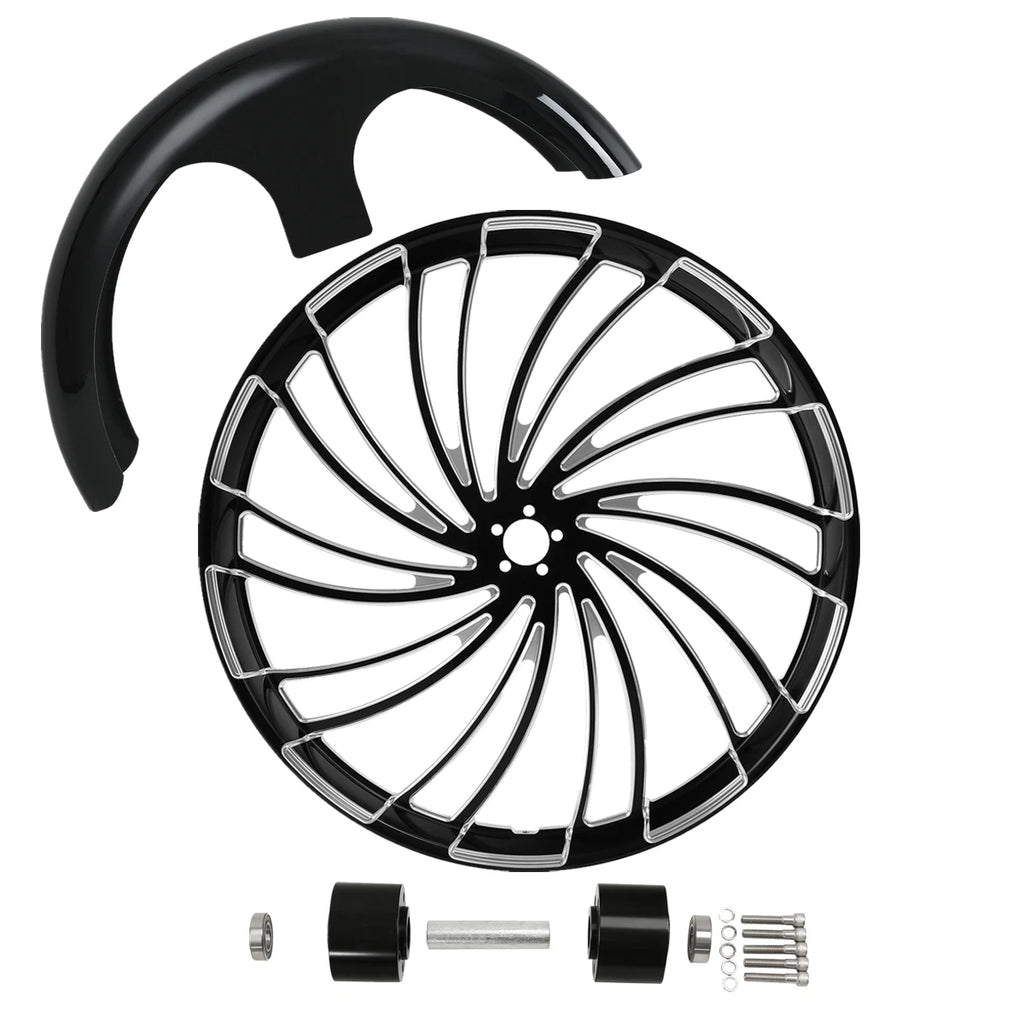 30" Front Wheel Rim Hub for Harley Touring (2008–2025) Dual Disc Painted