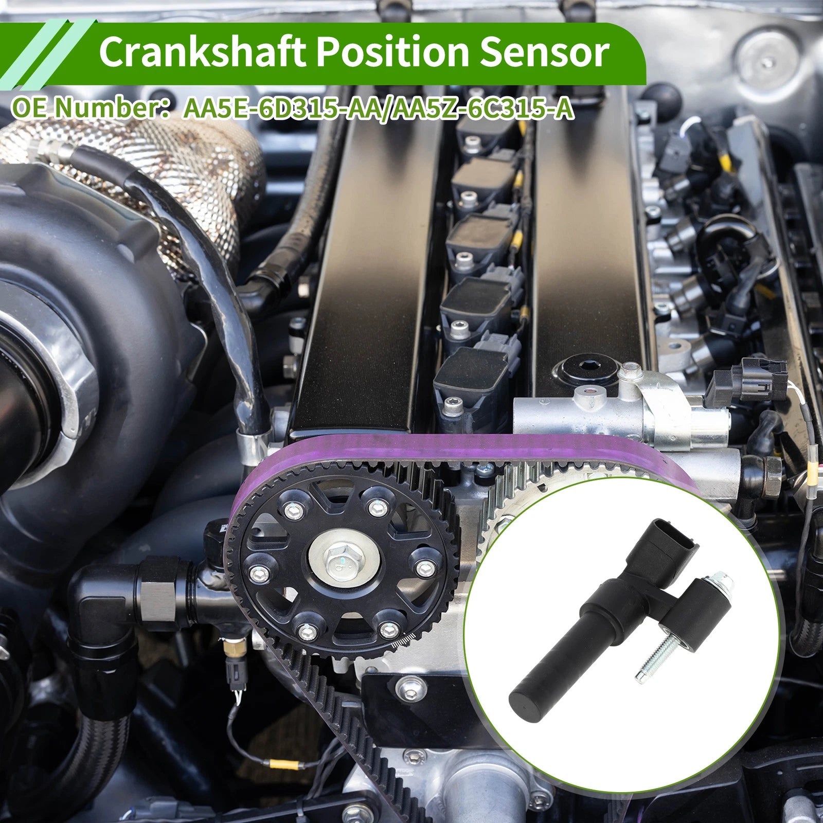 Crankshaft Position Sensor for Ford Explorer 2011–2019 No.AA5E-6D315-AA