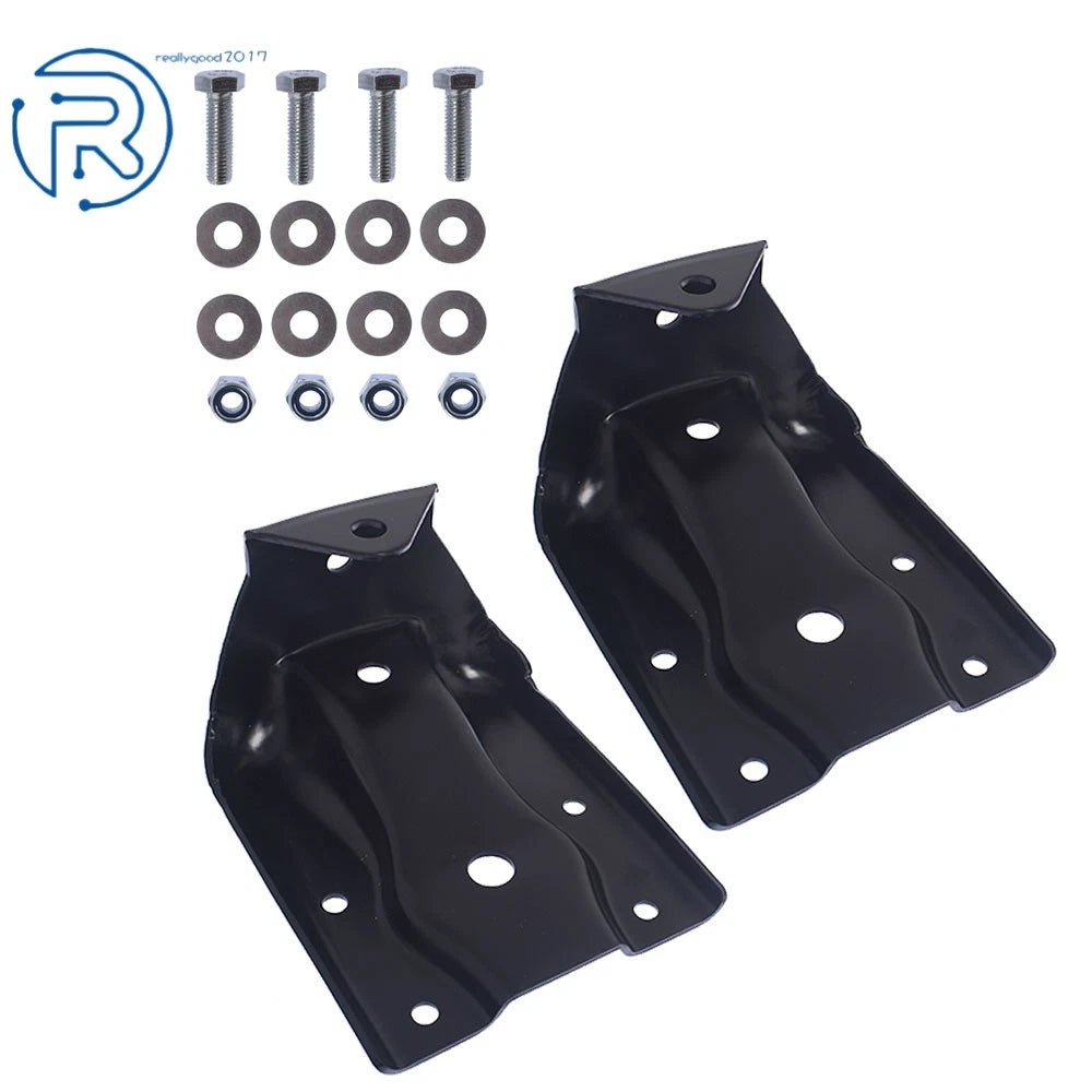 2X Rear Leaf Spring Hanger Shackle Bracket Kit for Chevy Silverado GMC Sierra 