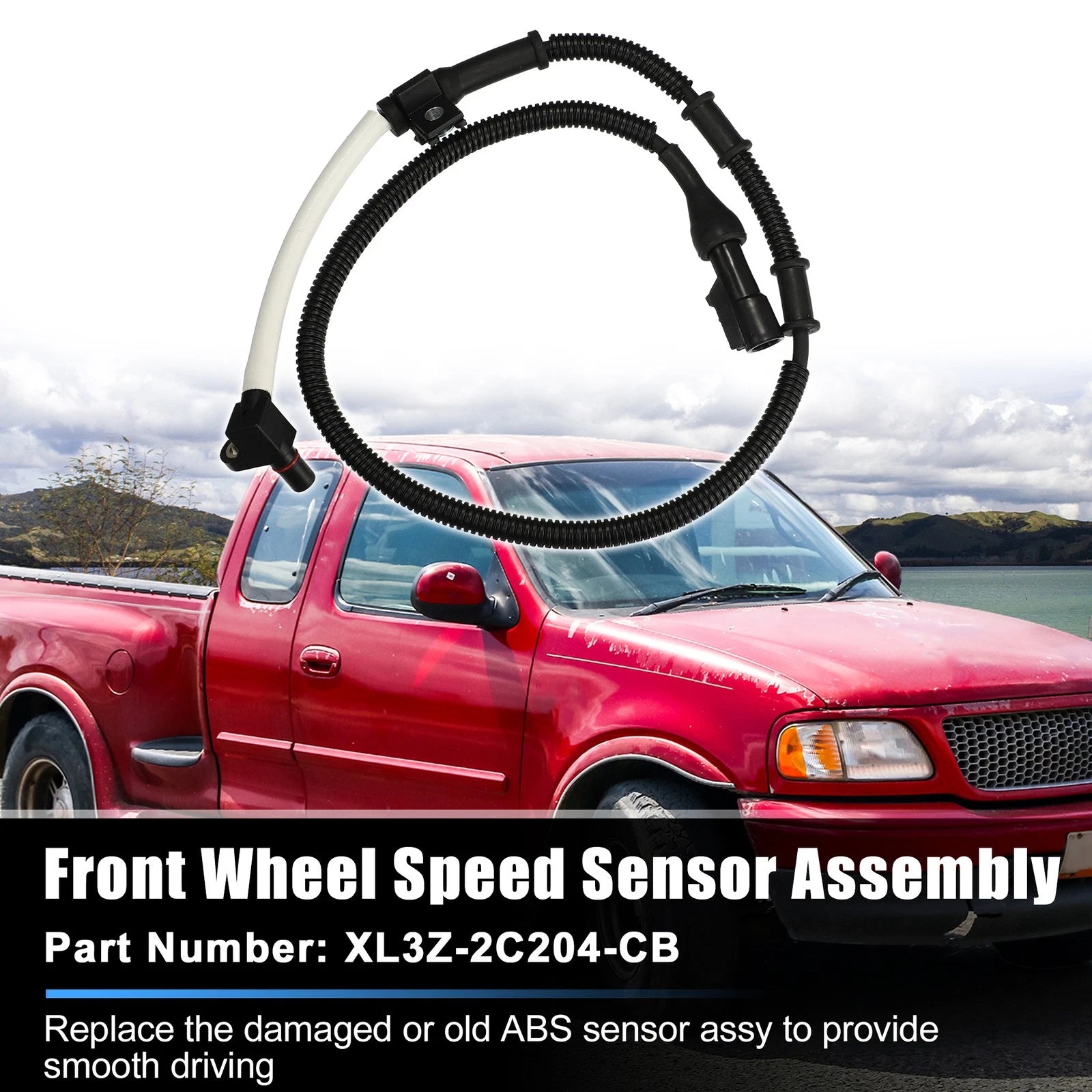 2pcs ABS Wheel Speed Sensor for Ford F150 (2004–2008) NO.XL3Z2C204CB