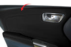 Rear Insert Door Panel Cover Leather for Toyota Avalon (2013–2018) Black