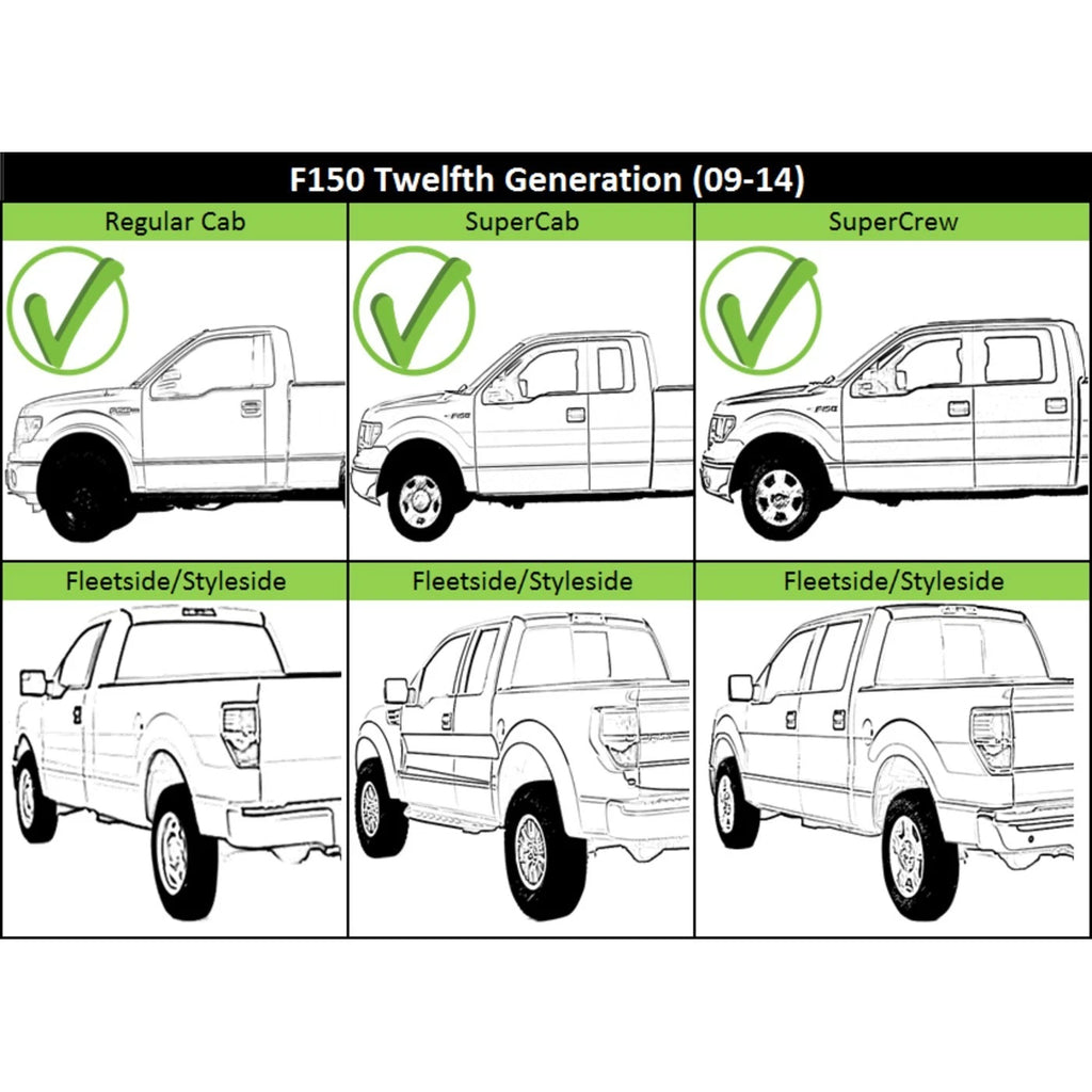 Tailgate for Ford F-150 (2009–2014) Aluminum Fleetside Styleside