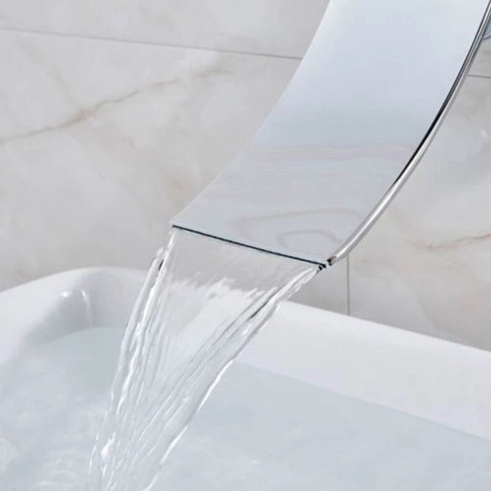 Modern Waterfall Bathroom Sink Faucet for Widespread Wall Mount (2019–2026)