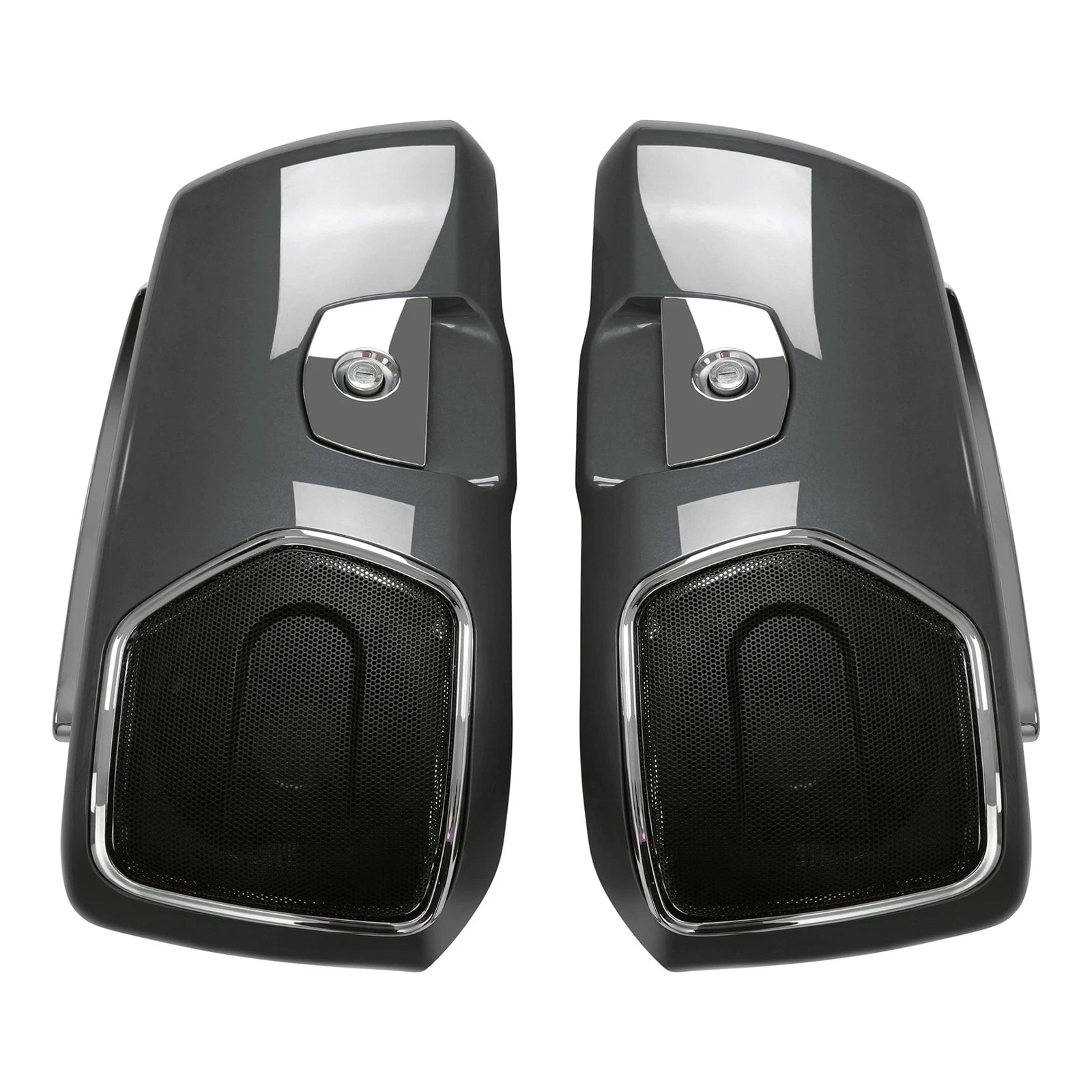 Saddlebag Speaker Cutouts for Indian Roadmaster (2019–2025) Steel Gray