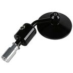 End Rearview Mirrors 3" Round 7/8" Handlebars for Harley