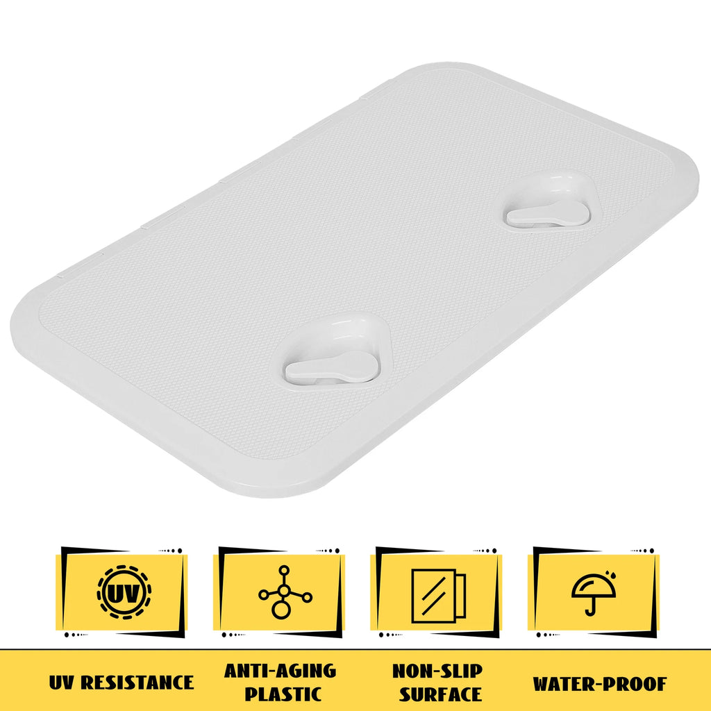 24" x 14" White Marine Boat Deck Access Hatch & Lid