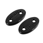 Black mirror delete blanking block off plates for Kawasaki ZX-6R (2003–2004)
