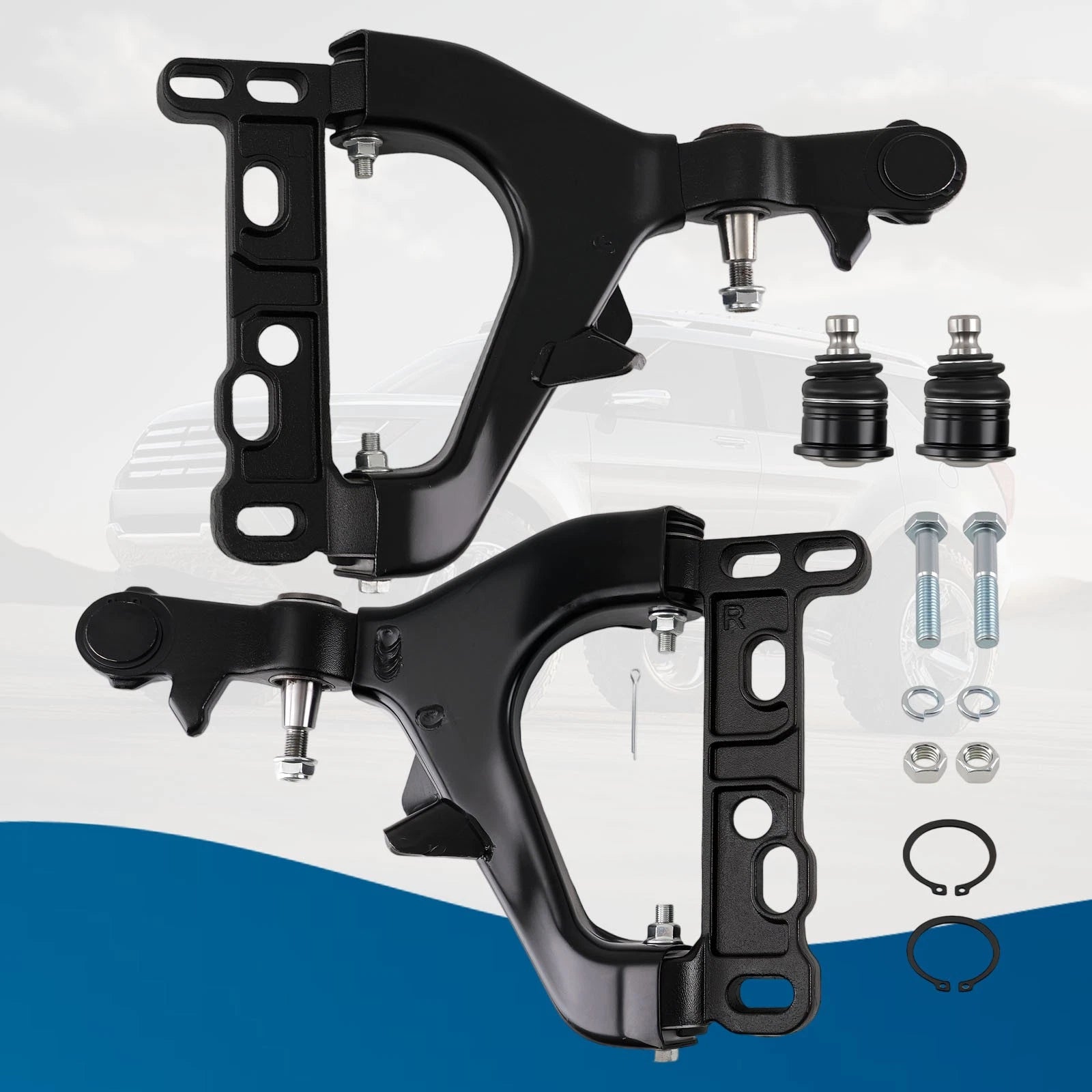 4X Front Lower Control Arms with Ball Joint for GMC Envoy Trailblazer (2004–2007)