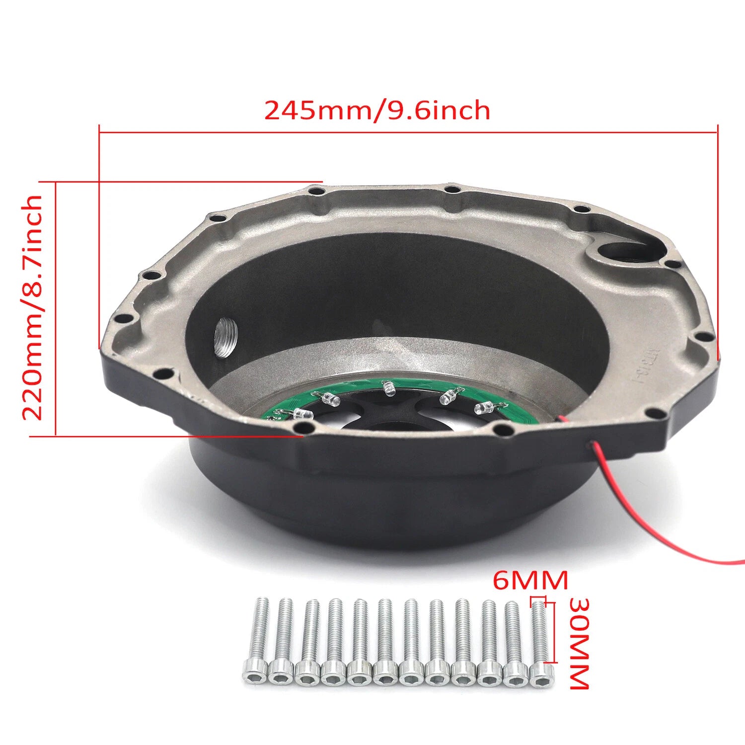 Sequential LED Engine Clutch Cover for Suzuki GSXR1300 Hayabusa (1999–2020)