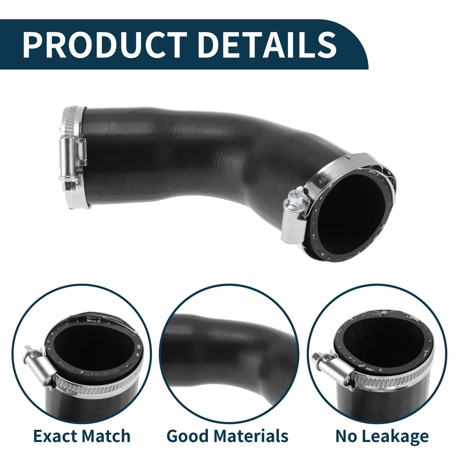 Radiator Hose for BMW 3 Series E46 (1999–2005) No. 11612247903, Boost Hose Black