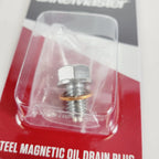 BikeMaster Steel Magnetic Oil Drain Plug 10mm x 1.5 for Kawasaki KDX200 (1983–2006)