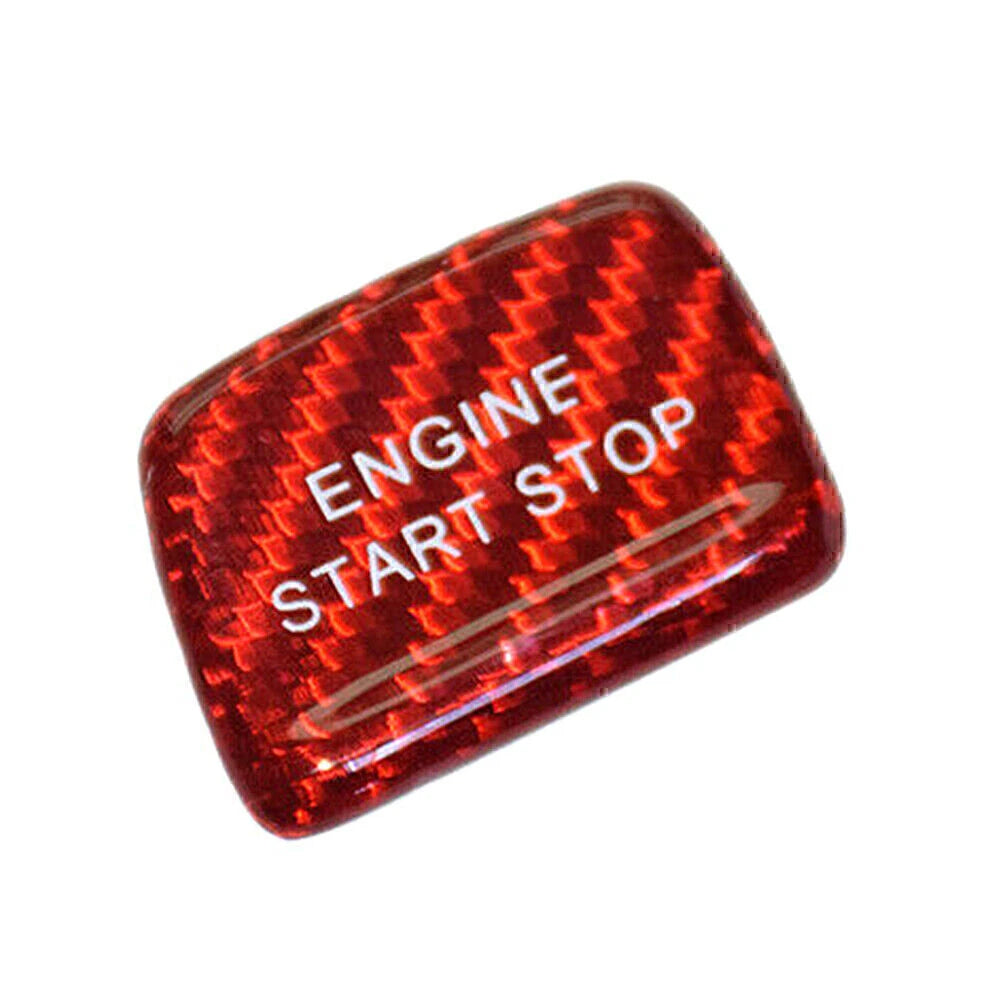 Engine Button Cover for Chevrolet Camaro (2010–2023) - Carbon Fiber Red