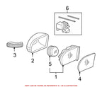 Right Door Mirror 2038106676 for Mercedes