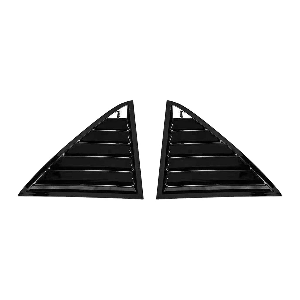 Real Window Louver Shutter Cover Gloss Black for Chrysler 300 (2011–2023)
