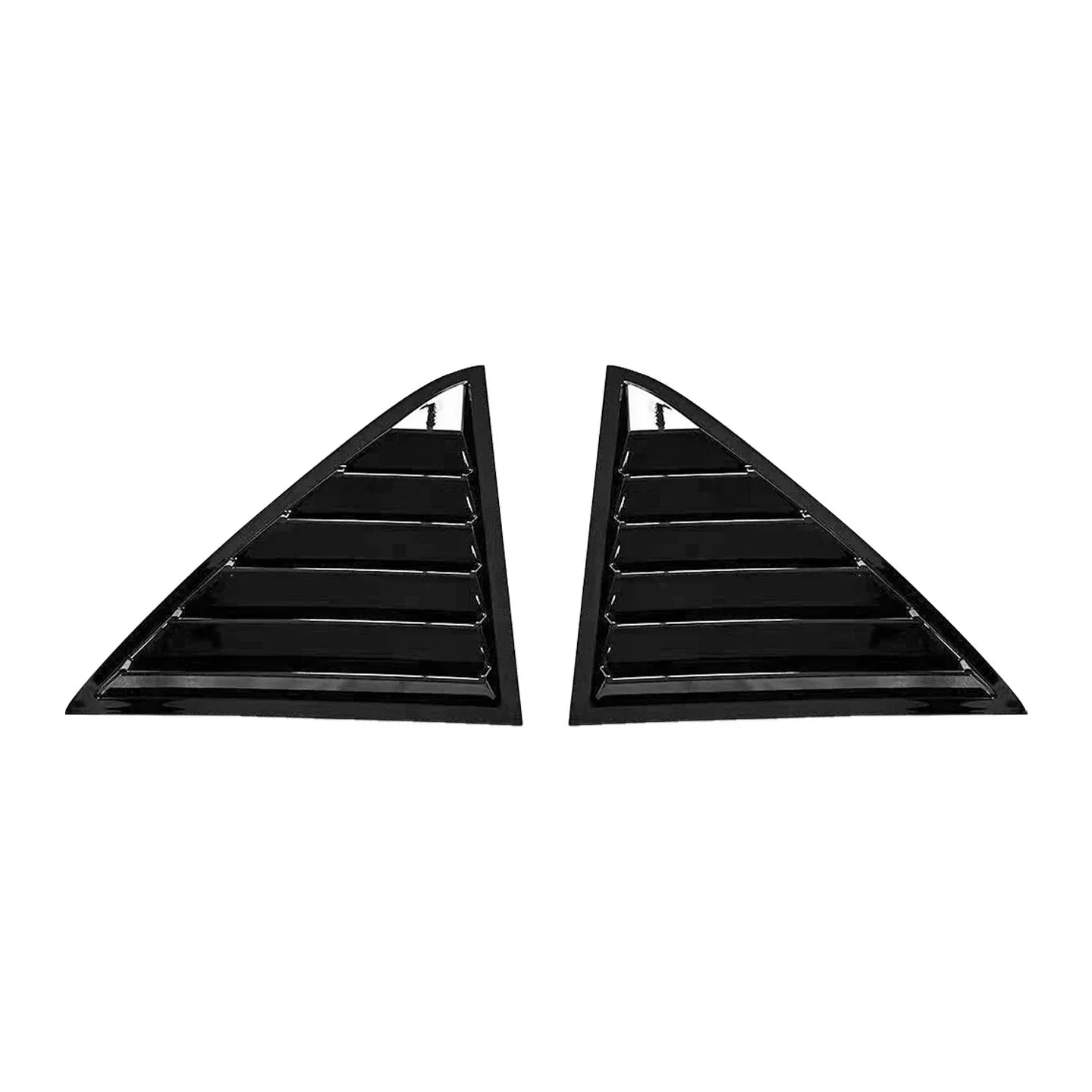 Real Window Louver Shutter Cover Gloss Black for Chrysler 300 (2011–2023)