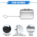 Rear Bumper Tow Hook Cap for Mercedes-Benz E350 Sedan (2010-2013) Silver Tone
