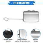 Rear Bumper Tow Hook Cap for Mercedes-Benz E350 Sedan (2010-2013) Silver Tone