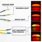 LED Rear Tail Brake Turn Signals for Honda CBR600RR (2013–2024) Black
