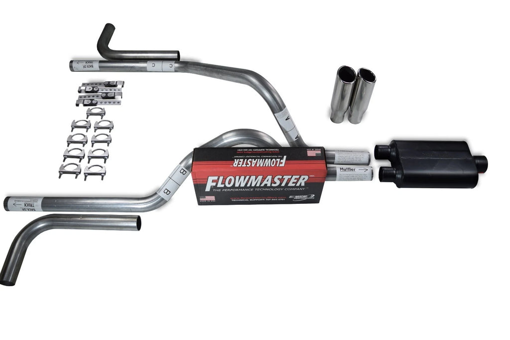 2.5" Dual Exhaust Kit for Dodge Dakota (1987–1996) - Flowmaster Super 44