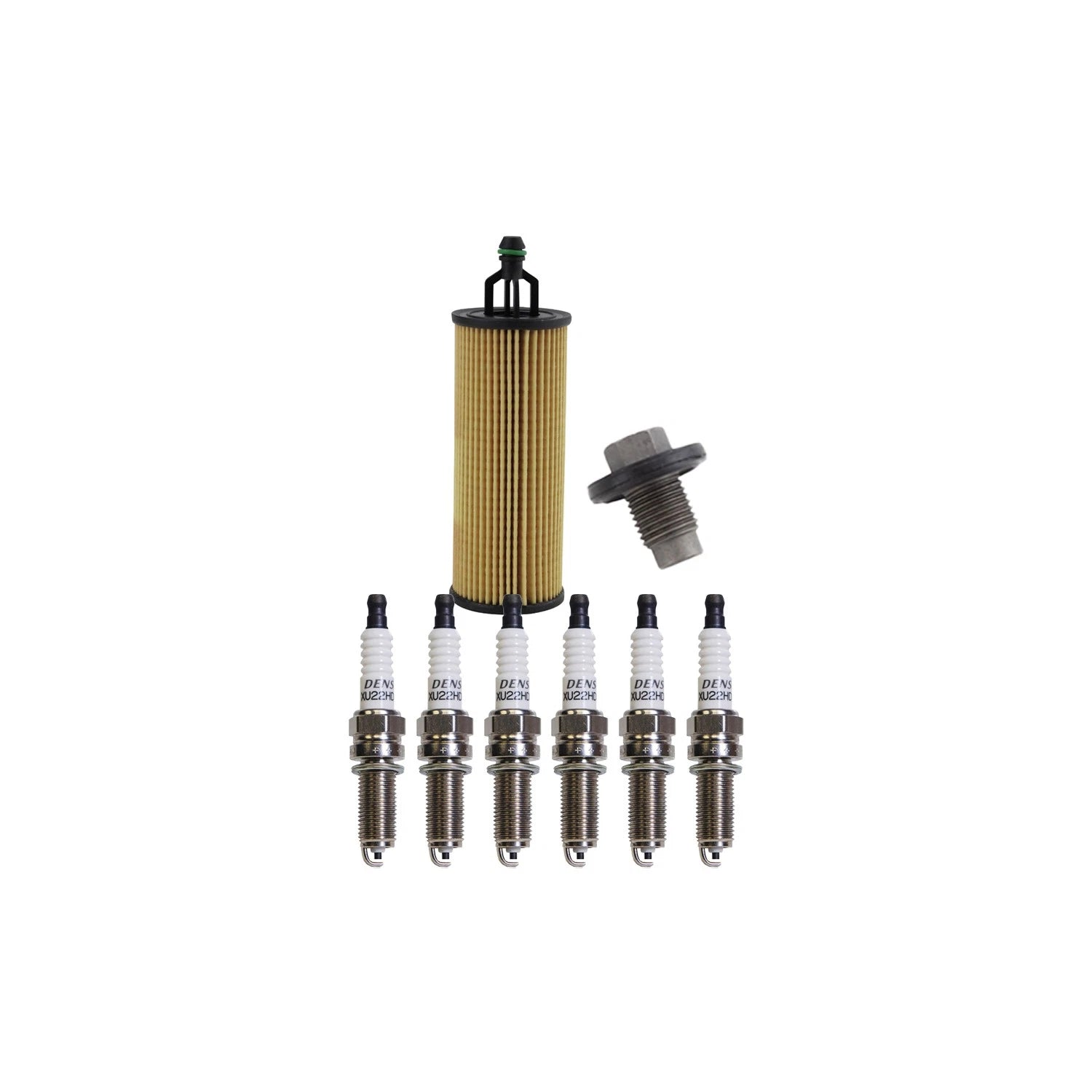 Wix Engine Oil Filter & Denso Spark Plugs Kit for Grand Cherokee (1993–2021)