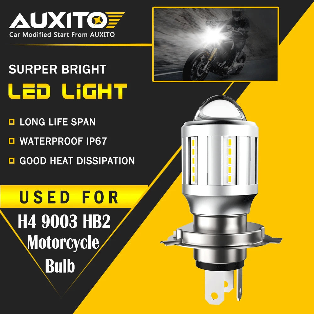 H4 9003 LED Bulb for Motorcycle Headlight (Hi/Low Beam)