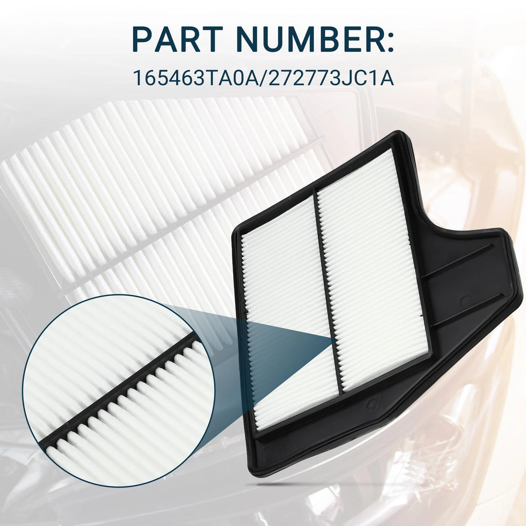 Set of 1 Cabin Air Filter for Nissan Altima Sedan (No. 165463TA0A/272773JC1A)
