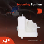 Windshield Washer Reservoir with Cap & Pump for Toyota Camry (1992–1993)