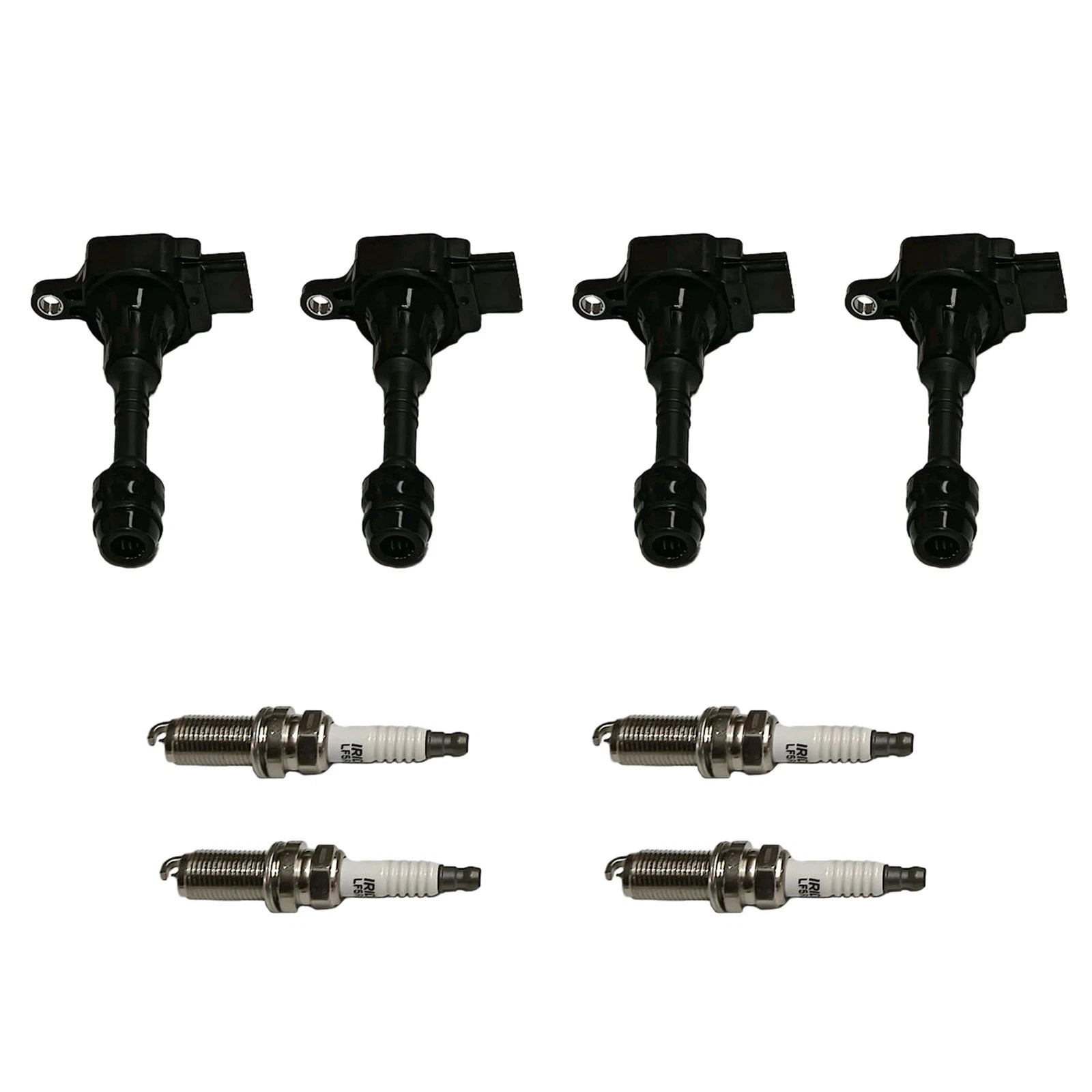 Set of 4 Ignition Coils & Iridium Spark Plugs for Nissan Sentra (2001–2006)