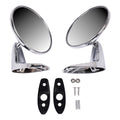 Pair Chrome Outside Door Rearview Mirrors for Plymouth Dodge (1966–1975)