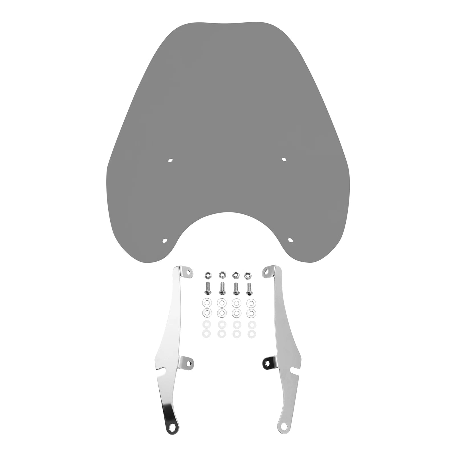 Smoke Windshield Clamps for Harley Low Rider Street Bob FXBB (2018–2024)