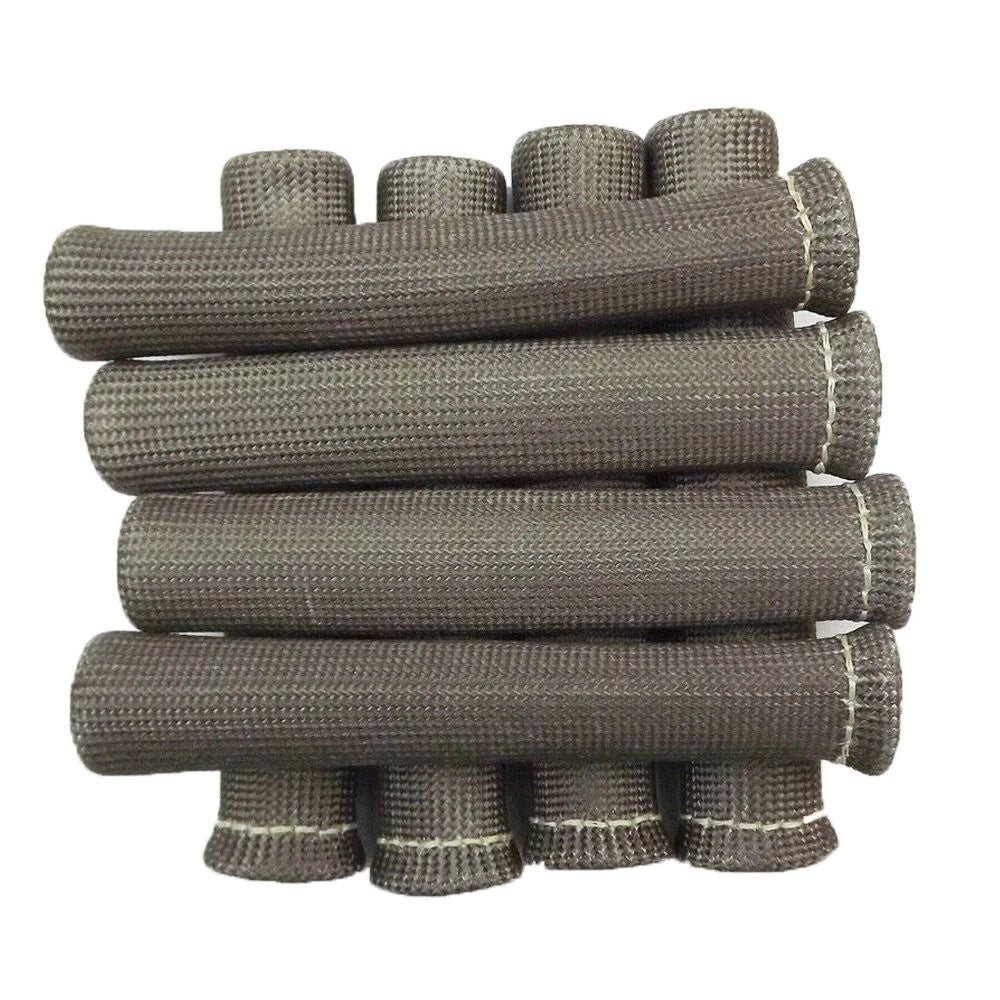 Set of 8 Gray Heat Shield Plug Wire Boots for SBC BBC 350