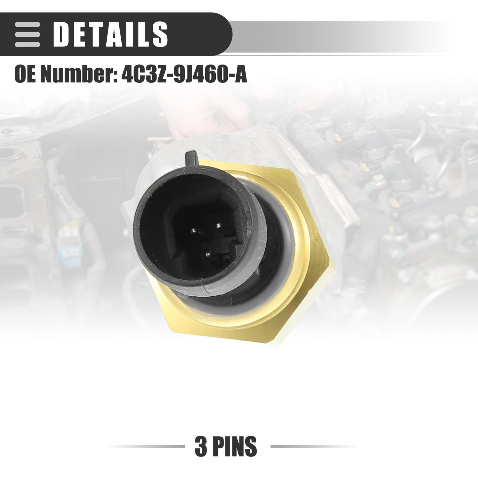 Exhaust Back Pressure Sensor EBP for Ford Powerstroke (2003–2007) 4C3Z-9J460-A